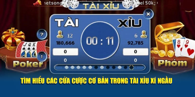 Tìm hiểu các cửa cược cơ bản trong tài xỉu xí ngầu